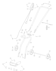 General Assembly Diagram and Parts List for 31C-040-800 Y040 Yard Machines Snow Blower